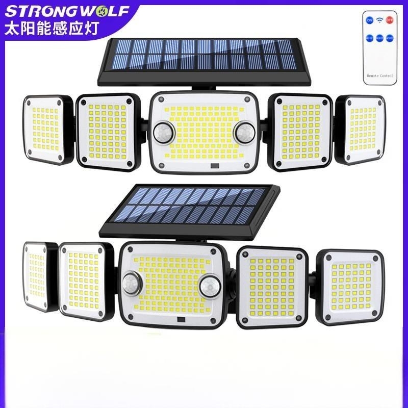 LED solar wall light