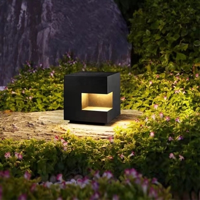 LED square columnar cap light