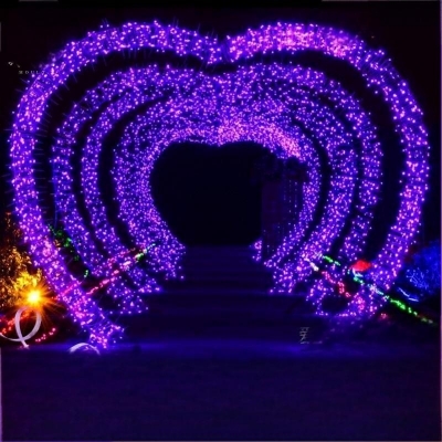 LED heart-shaped corridor decoration light