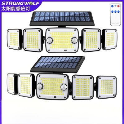 LED solar wall light