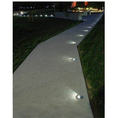 LED side-emitting buried light fixture