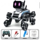 Eight-wheeled stunt mechanical dog remote control toy