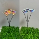 LED three-headed butterfly ground lamp