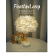 Ceramic feather table lamp