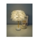 Ceramic feather table lamp