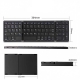 Tri-fold wireless Bluetooth portable keyboard