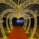 LED heart-shaped corridor decoration light