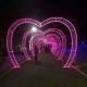 LED heart-shaped corridor decoration light