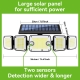 LED solar wall light