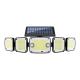LED solar wall light