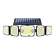 LED solar wall light