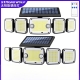 LED solar wall light